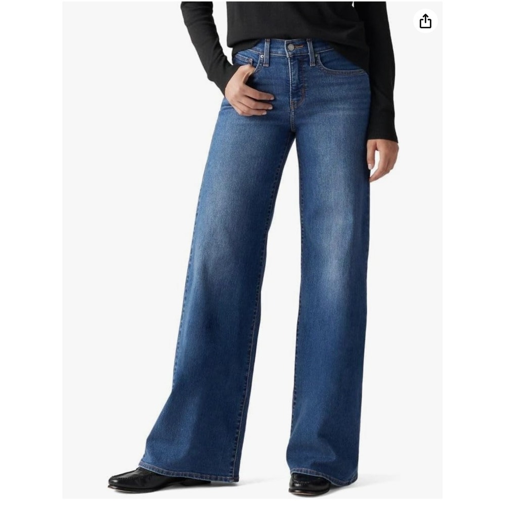 Levi's 318 Shaping Wide-Leg Jeans Womens 25x32